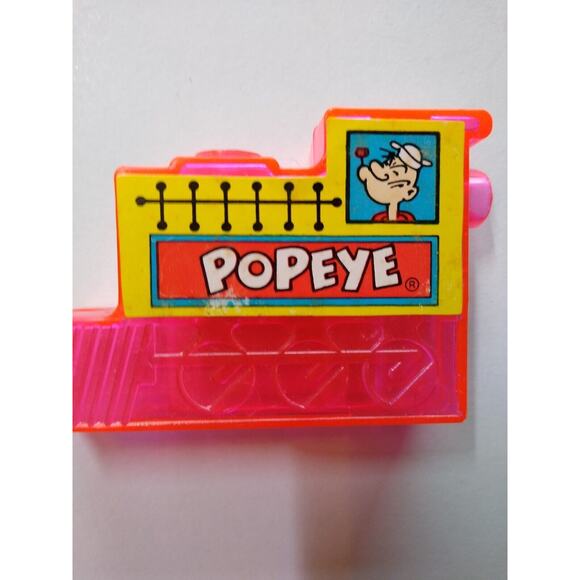 Popeye Plastic Bubble Railroad Choo Choo Train Toy Vintage Hong Kong 1960's - Picture 7 of 7